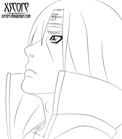 Uchiha Itachi Coloring Page